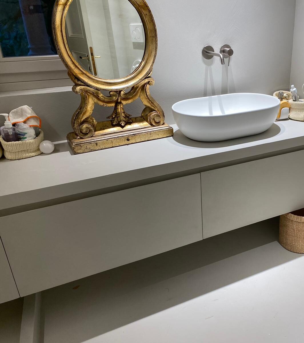bagno in resina
